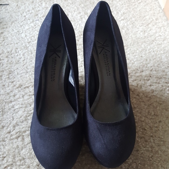 Kardashian Kollection Shoes - Kardashion Kollection Black Wedge